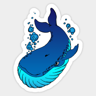 Neo Traditional Whale Sticker